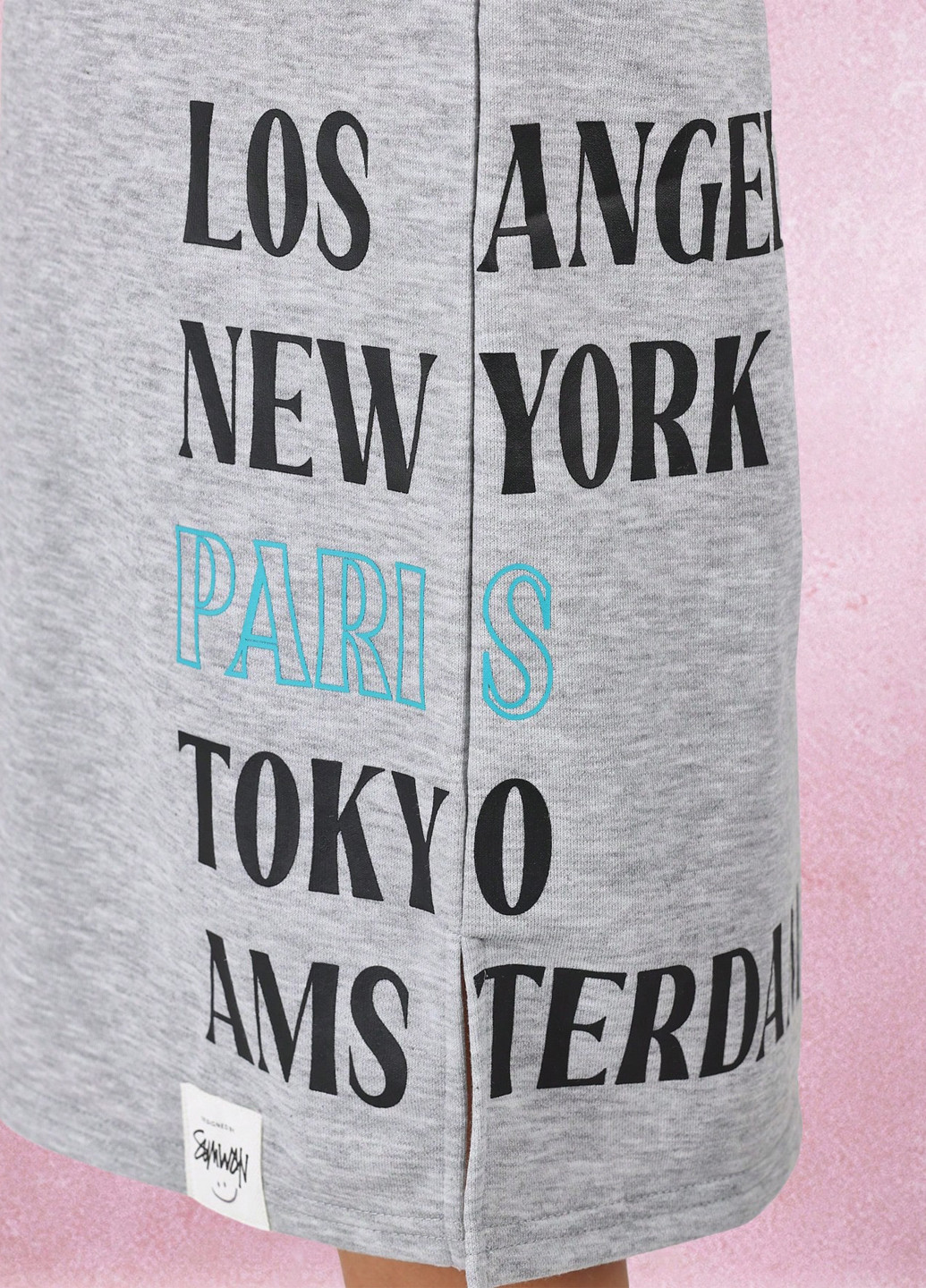 Светло-серое платье SHEIN (365438105)