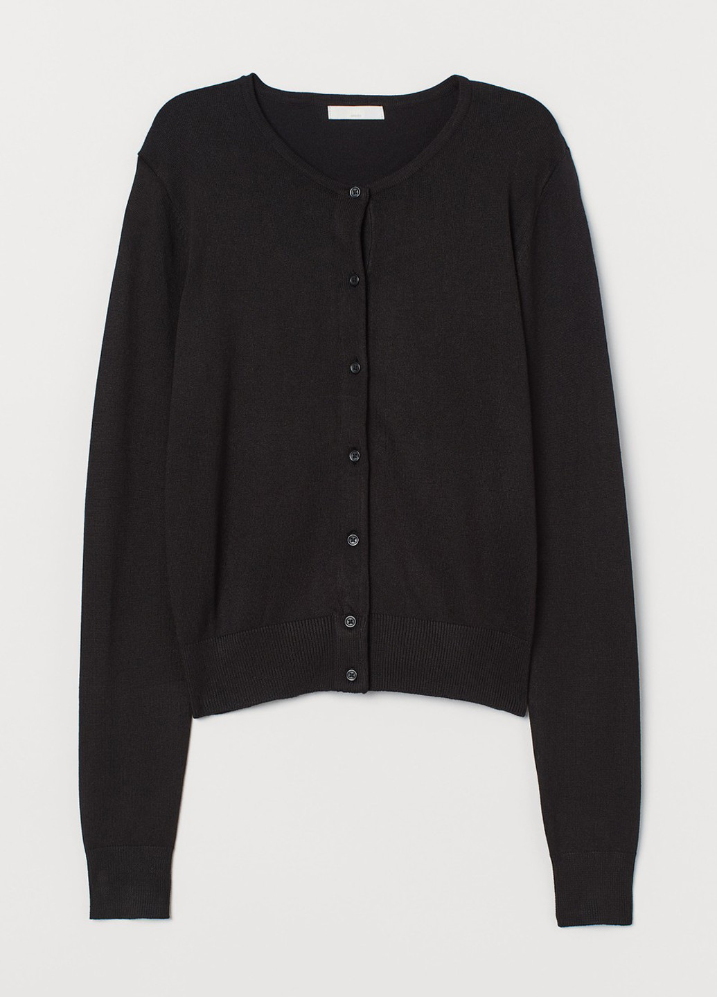 Черный демисезонный кардиган H&M