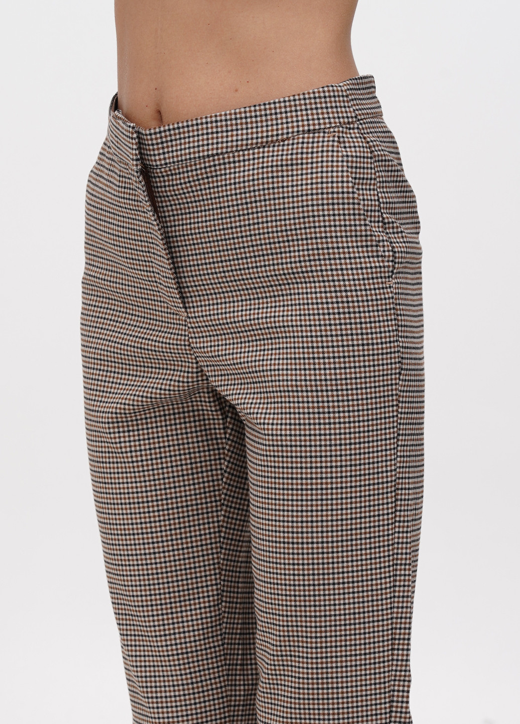 Комбинированные кэжуал демисезонные прямые брюки Vero Moda