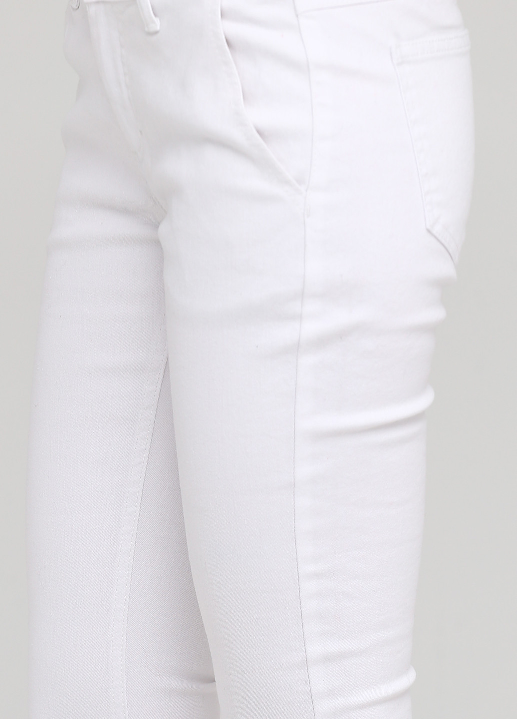 Капри B.C. Best Connections однотонные белые джинсовые хлопок