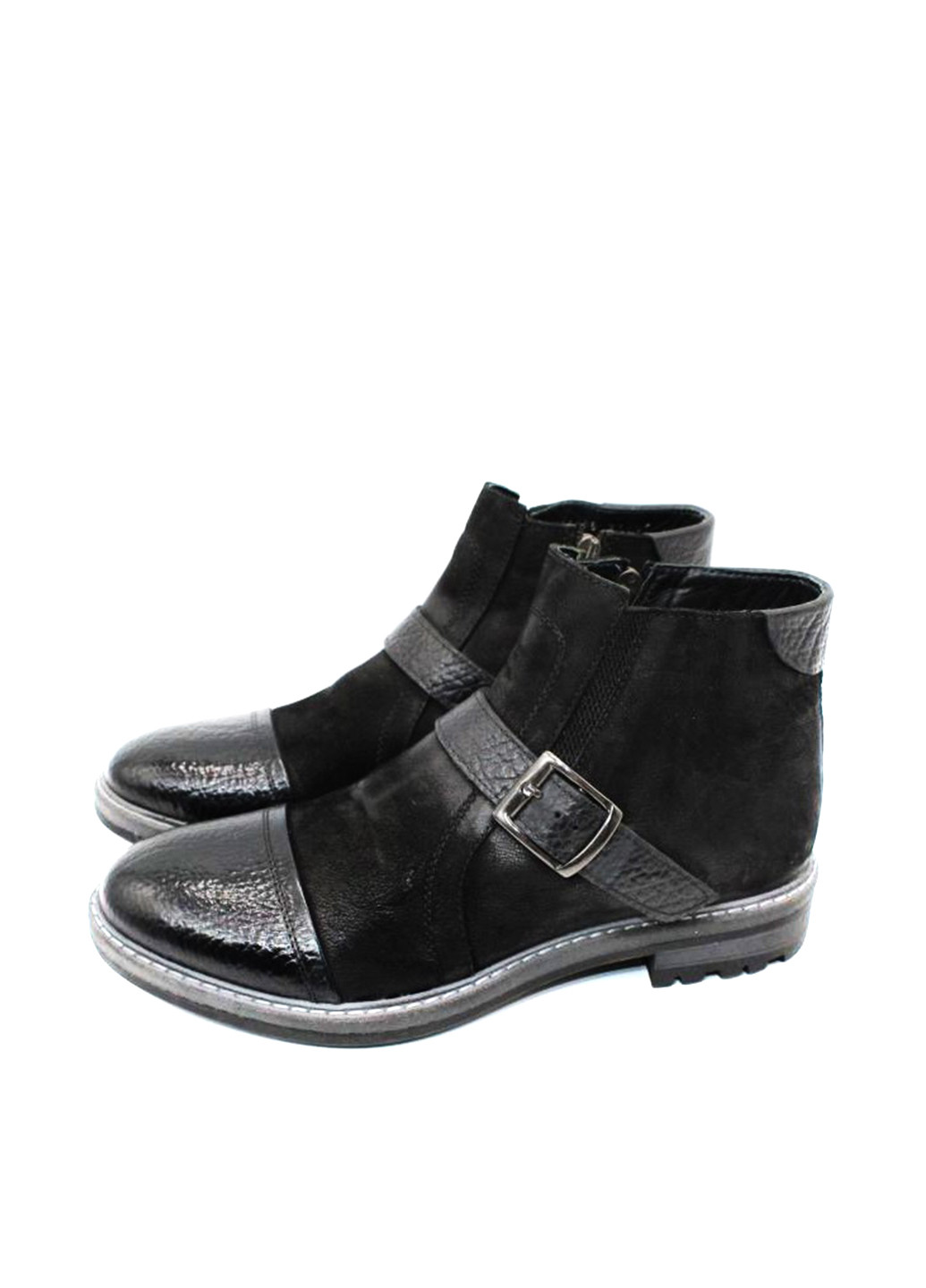 Черные осенние ботинки чопперы Luciano Bellini