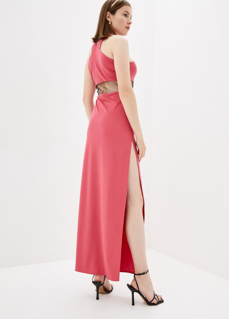 Малиновое кэжуал женское платье amandin Podium однотонное