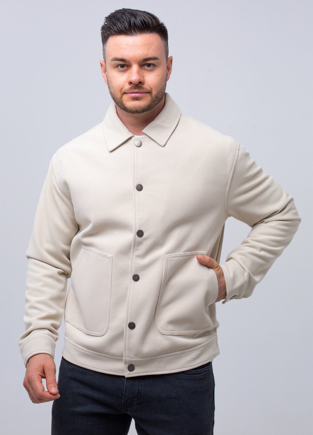 Світло-бежева демісезонна куртка K.O.R