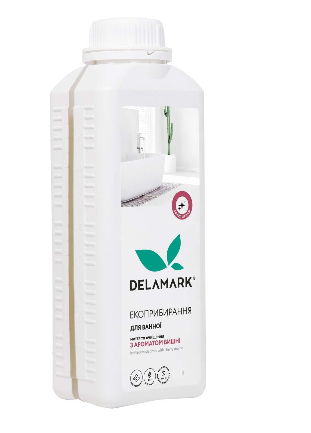 Универсальное средство для мытья ванной комнаты с ароматом вишни 1 л (4820152331885) DeLaMark (254968639)