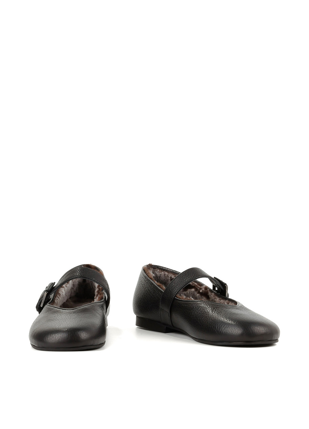 Жіночі балетки Le'BERDES | чорні однотонні натуральна шкіра (306953936)