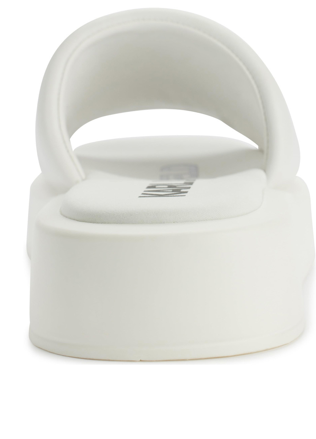 Белые шлепанцы Karl Lagerfeld со стразами, с логотипом