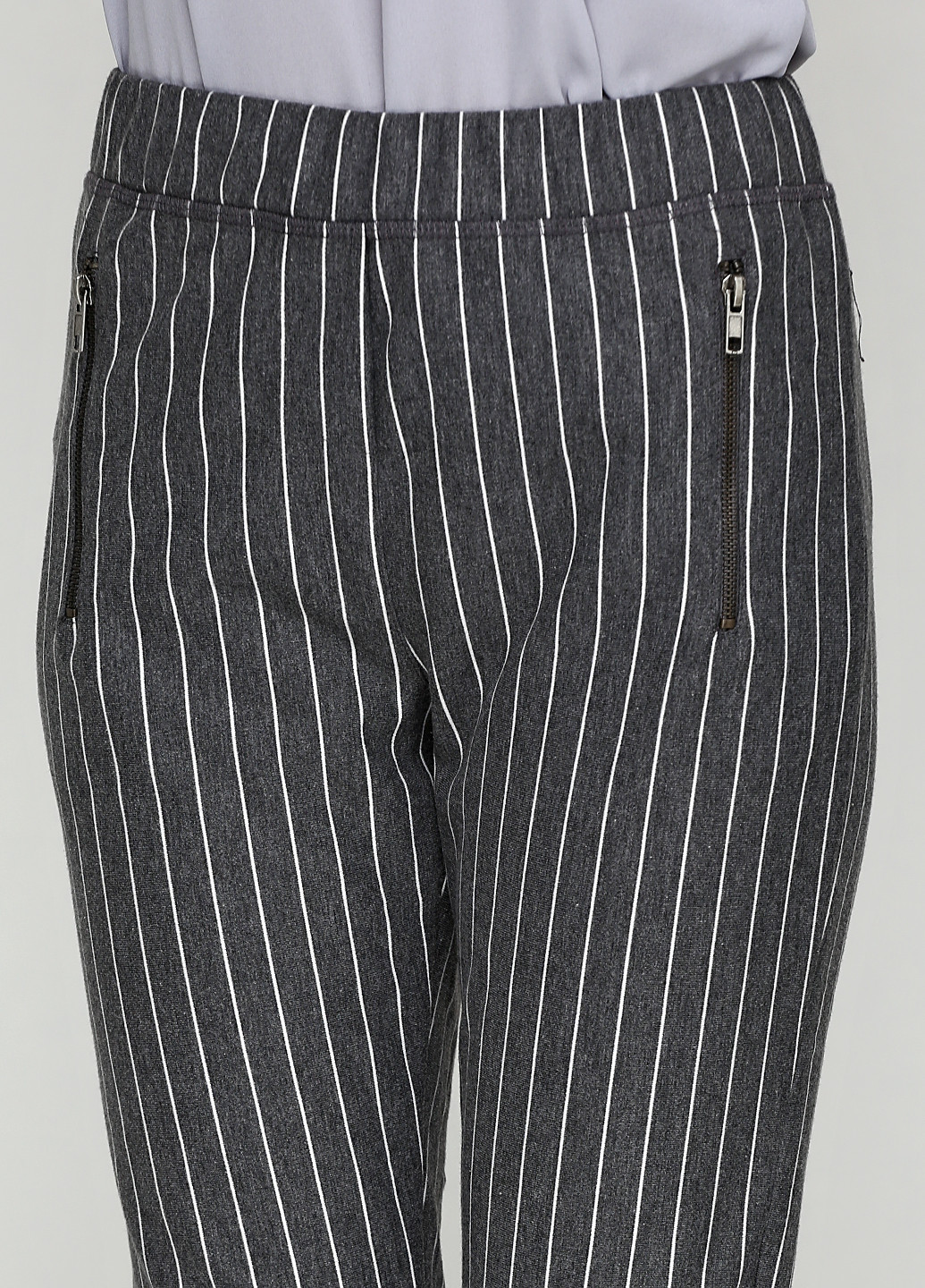Серые кэжуал демисезонные брюки Karen by Simonsen