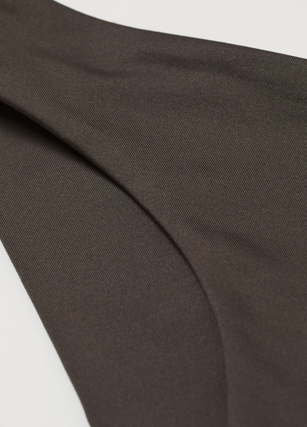 Темно-коричневые купальные трусики-плавки однотонные H&M