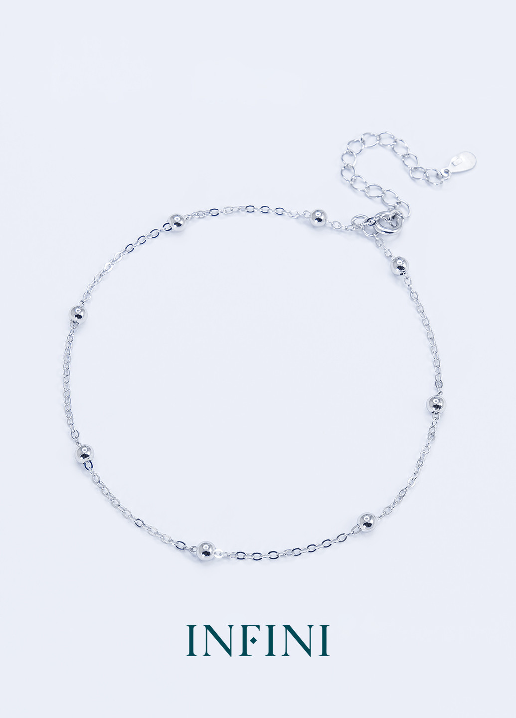 Браслет срібний на ногу Infini (256537007)