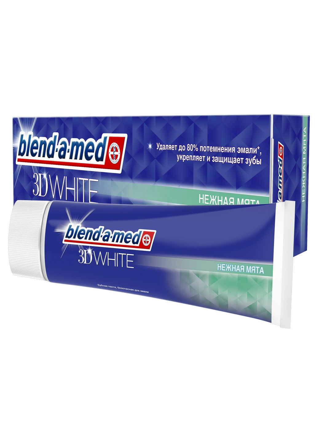 Зубная паста "3D White Нежная мята" 100 мл Blend-a-Med бесцветная