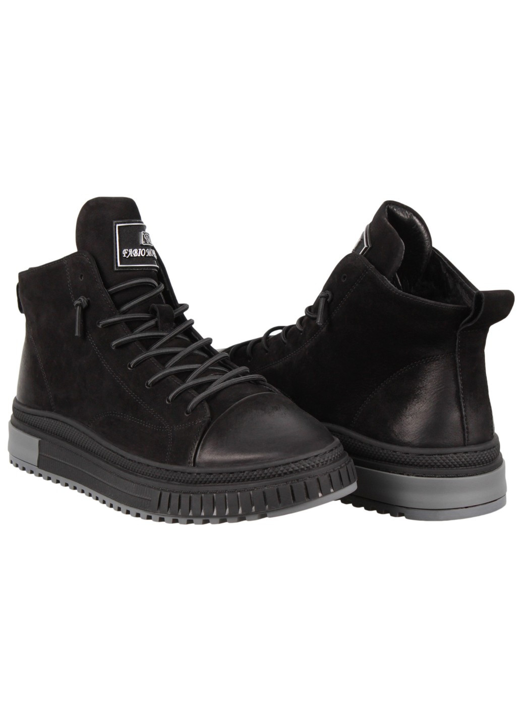 Черные зимние мужские ботинки 198781 Fabio Moretti