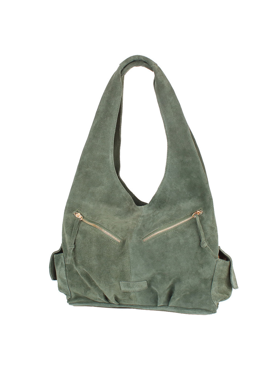 Жіноча шкіряна сумка-хобо 33х29х12 см Laskara (195547092)