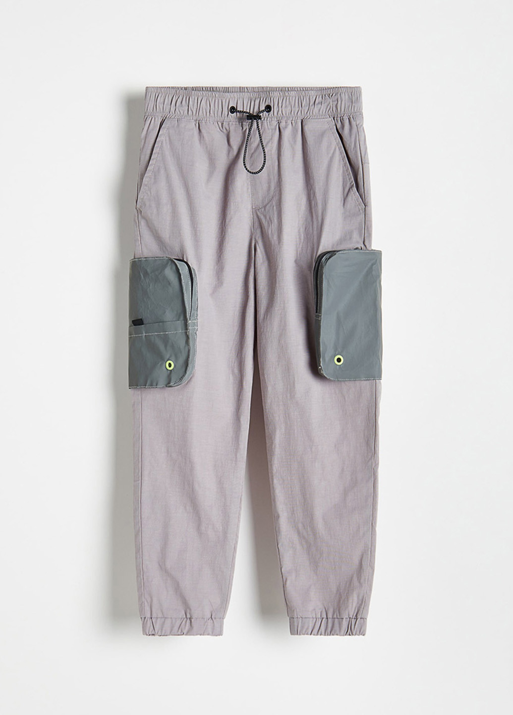 Серые кэжуал демисезонные брюки карго Reserved