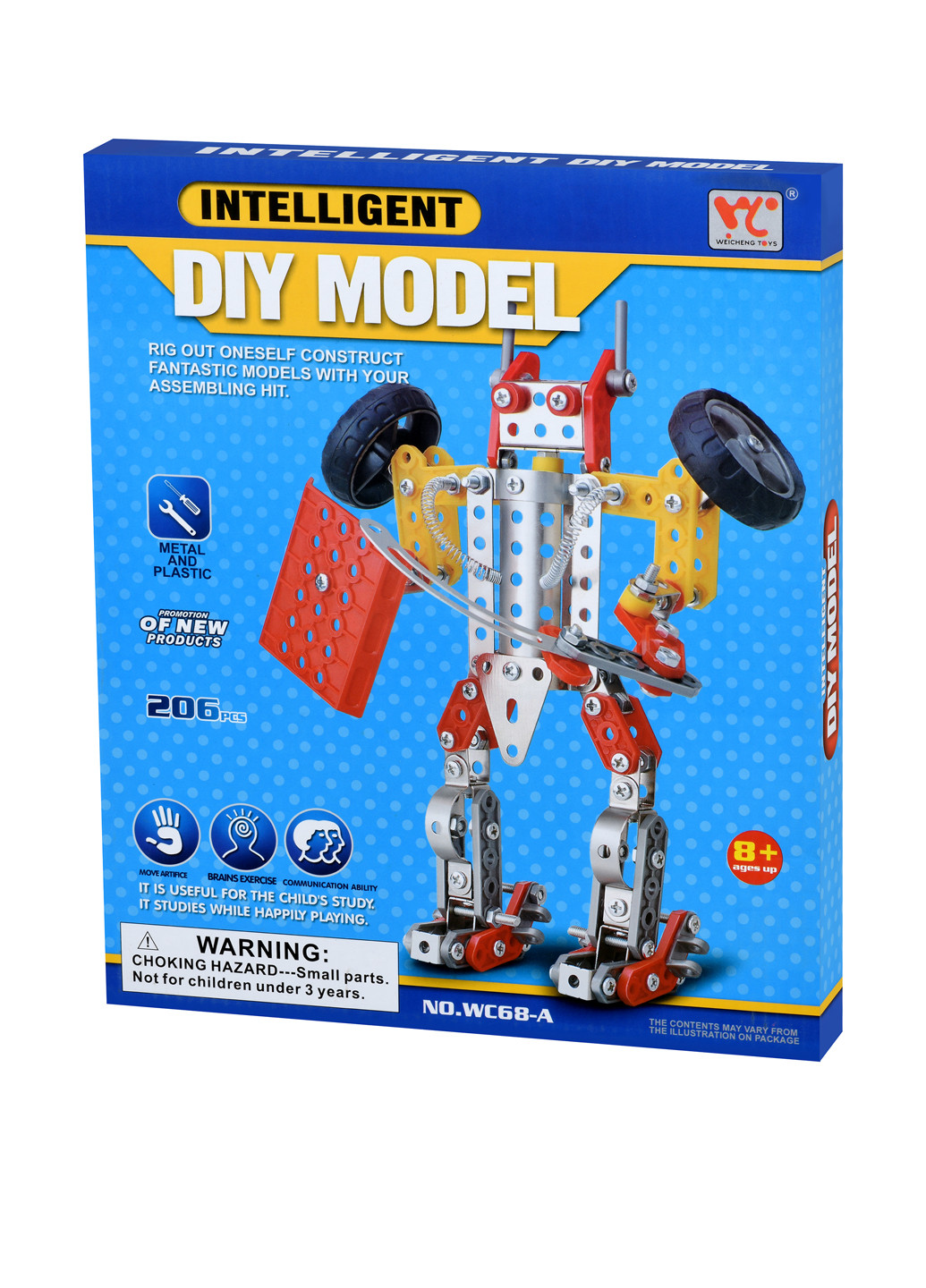 Конструктор металлический Inteligent DIY Model (206 эл.), 26х31х3 см Same Toy комбинированный