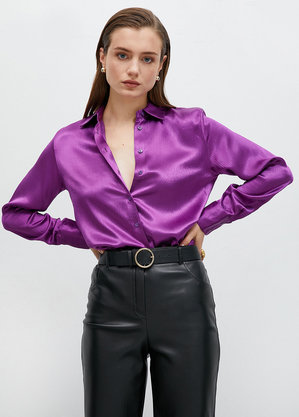 Фіолетова блуза KOTON