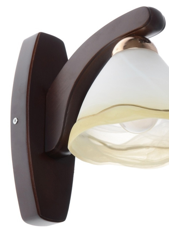 Бра настінне накладне дерев'яне кантрі BKL-412W/1 Brille (253894246)