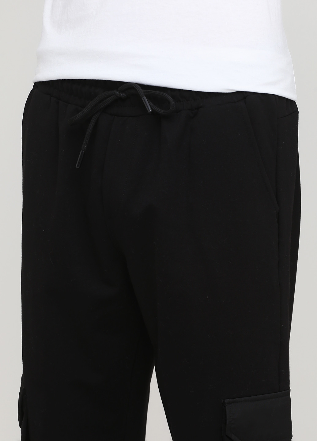 Черные спортивные демисезонные карго, джоггеры брюки DMR-X