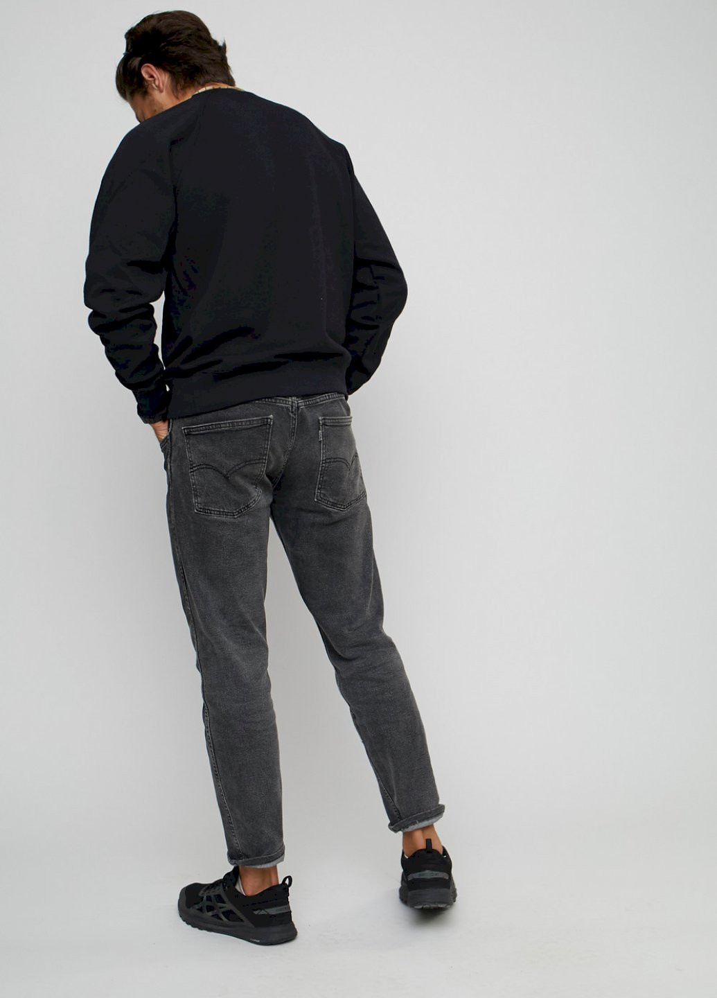 Черный свитшот мужской YAPPI (198688940)