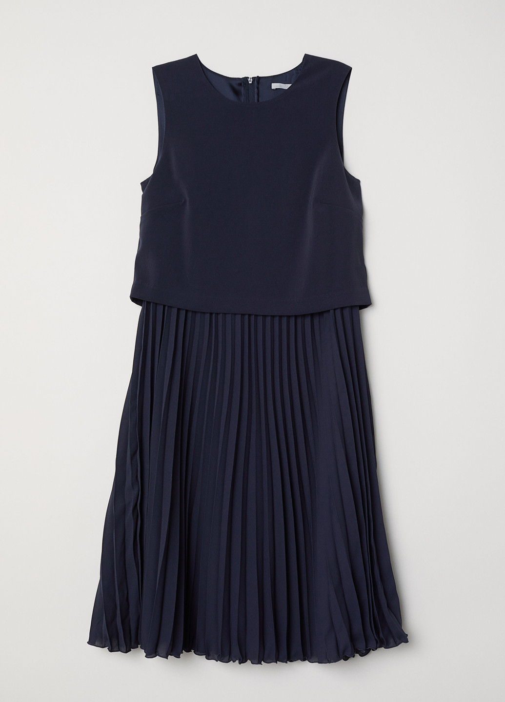 Темно-синя кежуал сукня кльош H&M однотонна
