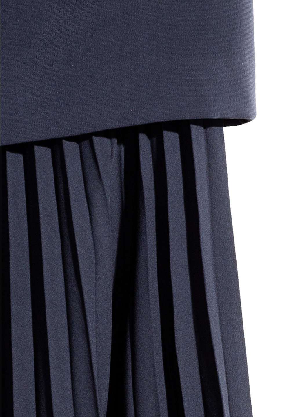 Темно-синя кежуал сукня кльош H&M однотонна