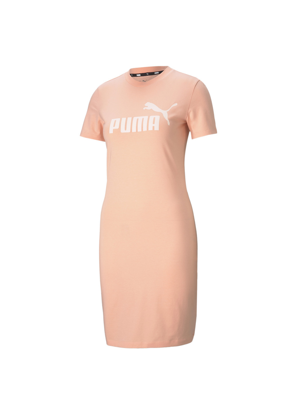Розовое спортивное платье essentials slim women’s tee dress Puma однотонное