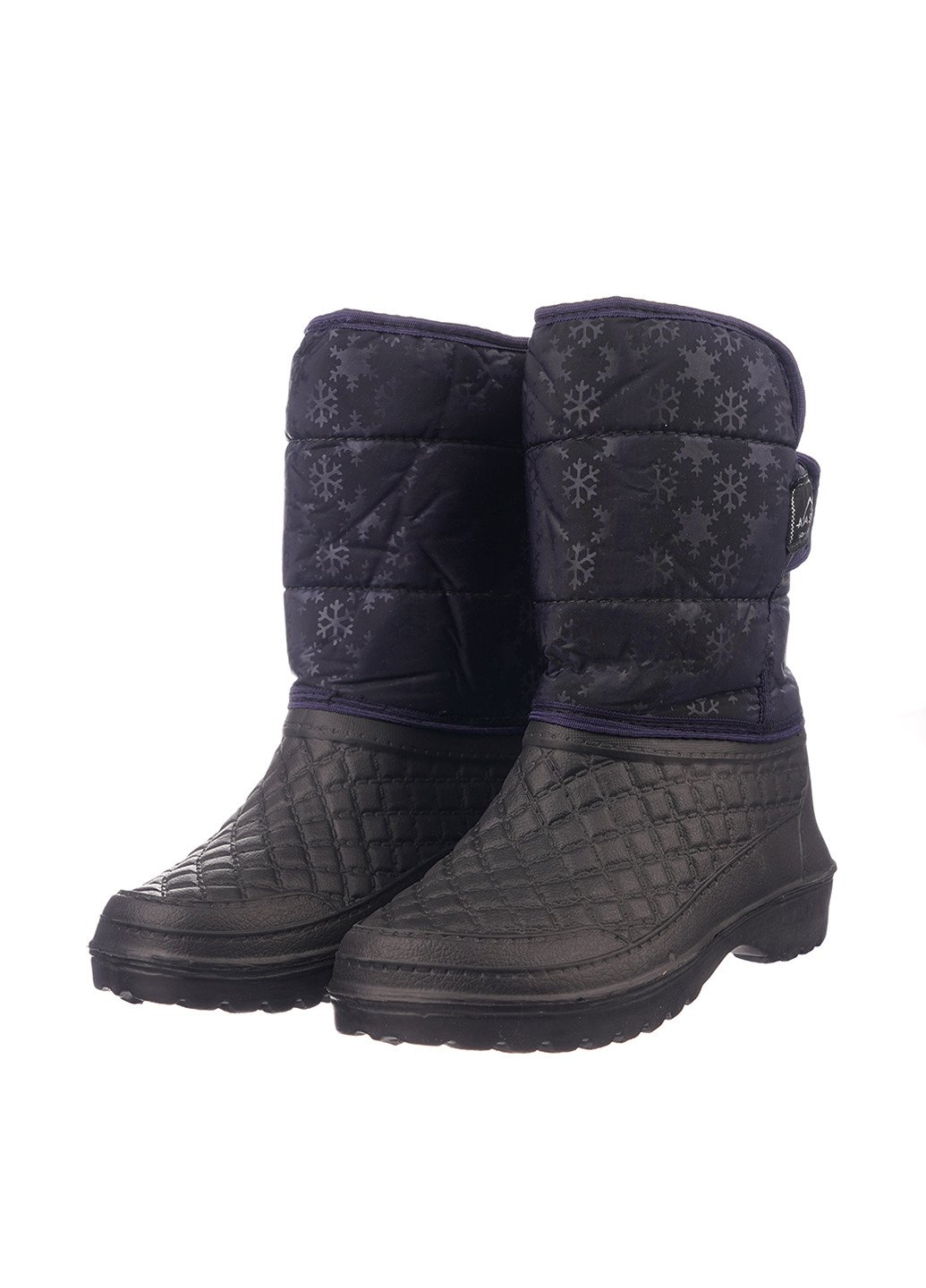 Темно-синие дутики No Brand на липучке