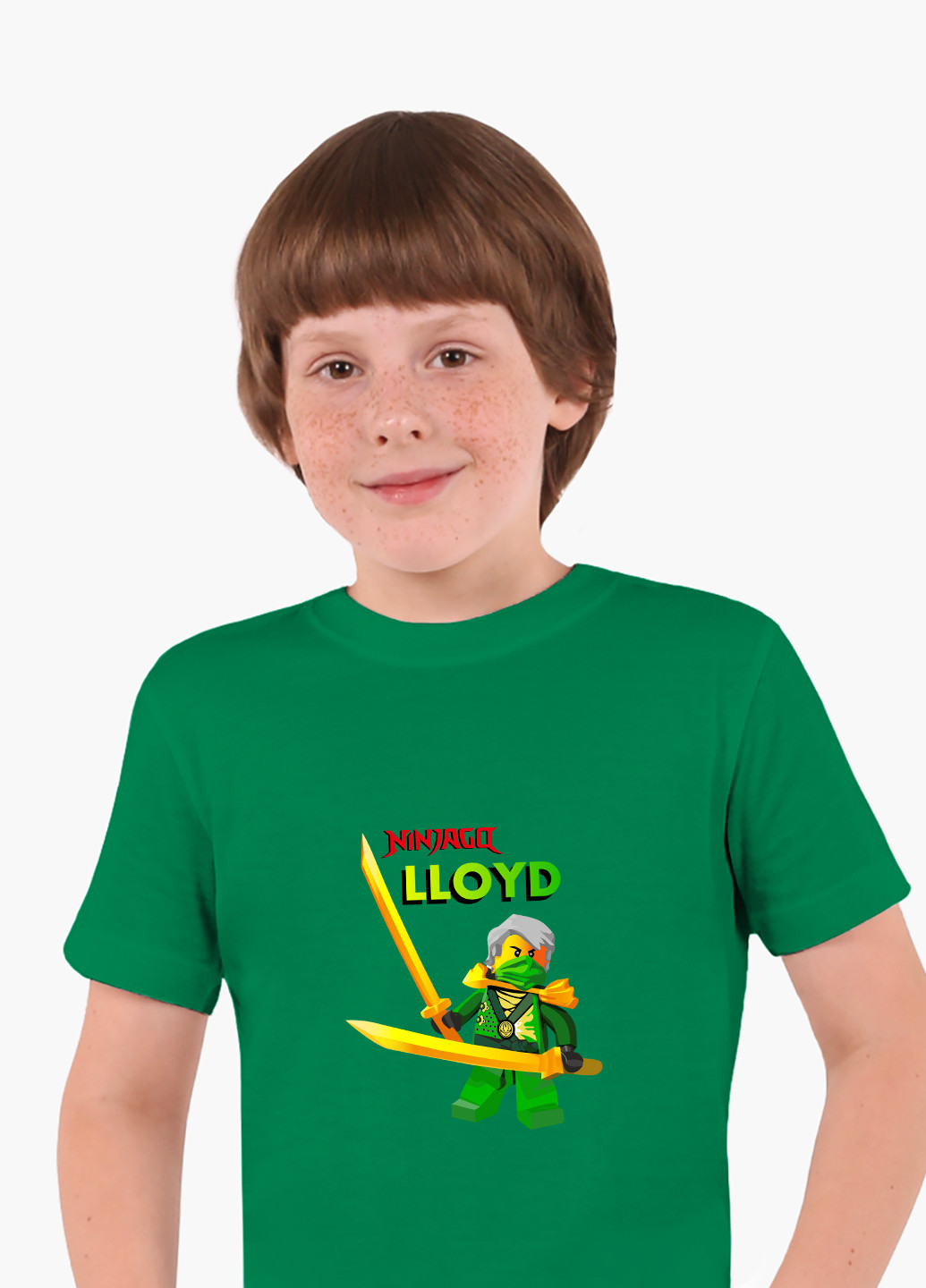 Зеленая демисезонная футболка детская ллойд гармадон лего ниндзяго (lloyd montgomery garmadon lego ninjago masters of spinjitzu)(9224-2641) MobiPrint