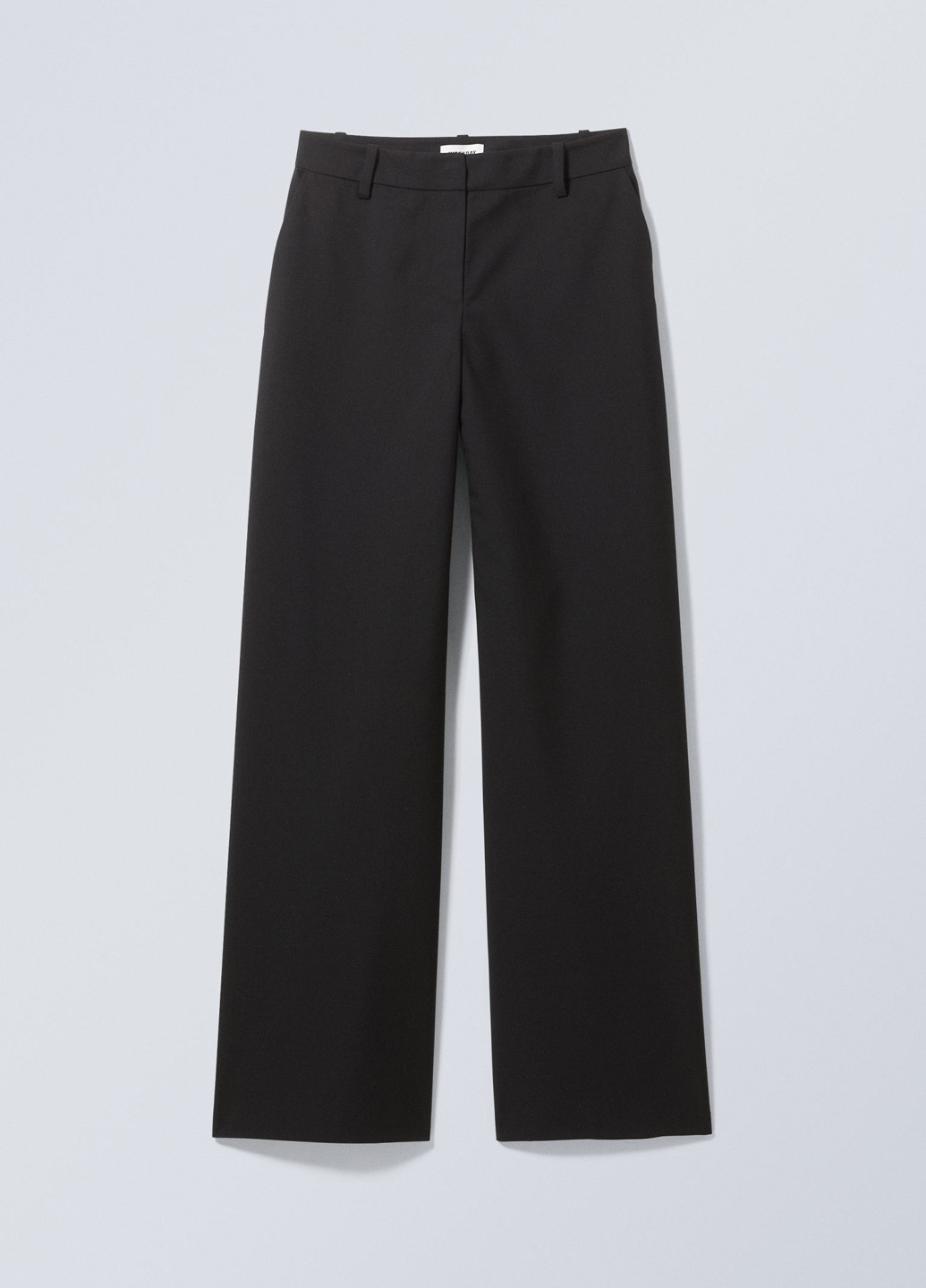 Черные кэжуал, классические демисезонные прямые брюки Weekday