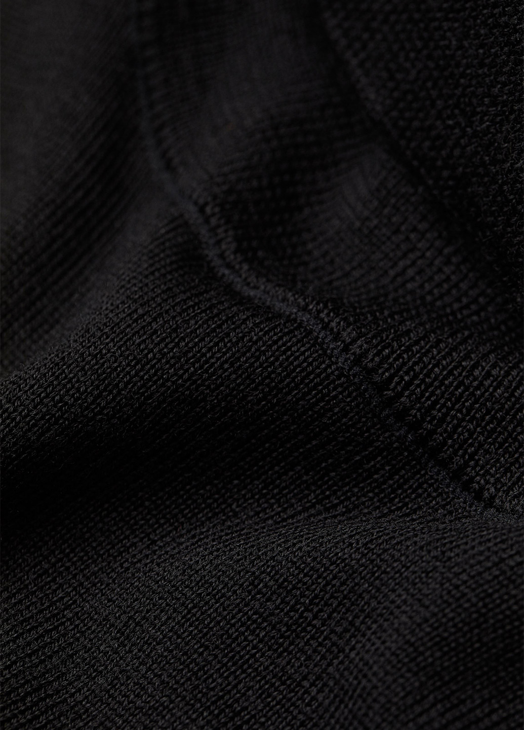 Гольф H&M однотонный чёрный кэжуал шерсть