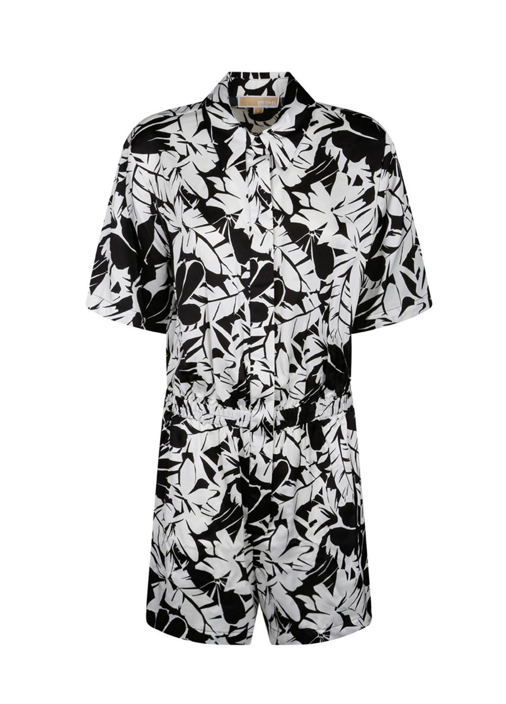 Комбінезон Michael Kors комбінезон-шорти абстрактний чорно-білий кежуал атлас, поліестер