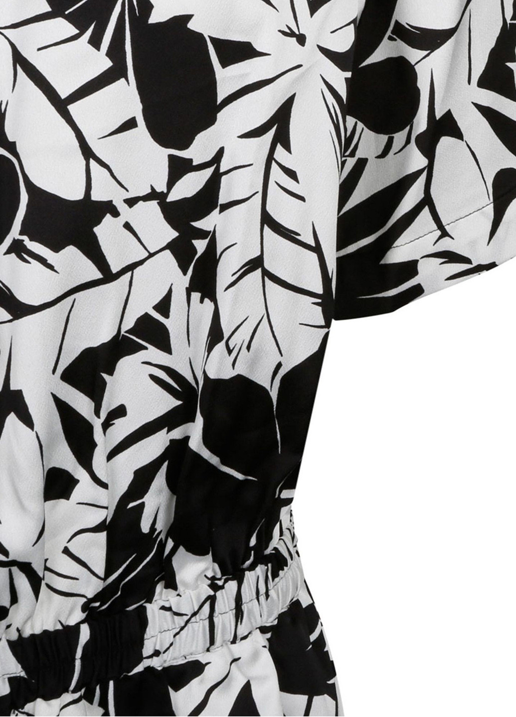 Комбінезон Michael Kors комбінезон-шорти абстрактний чорно-білий кежуал атлас, поліестер