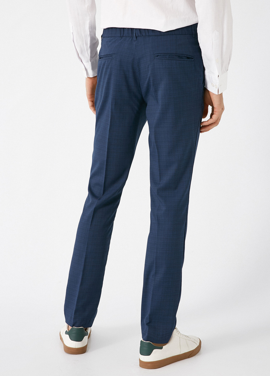 Синие кэжуал демисезонные классические брюки KOTON