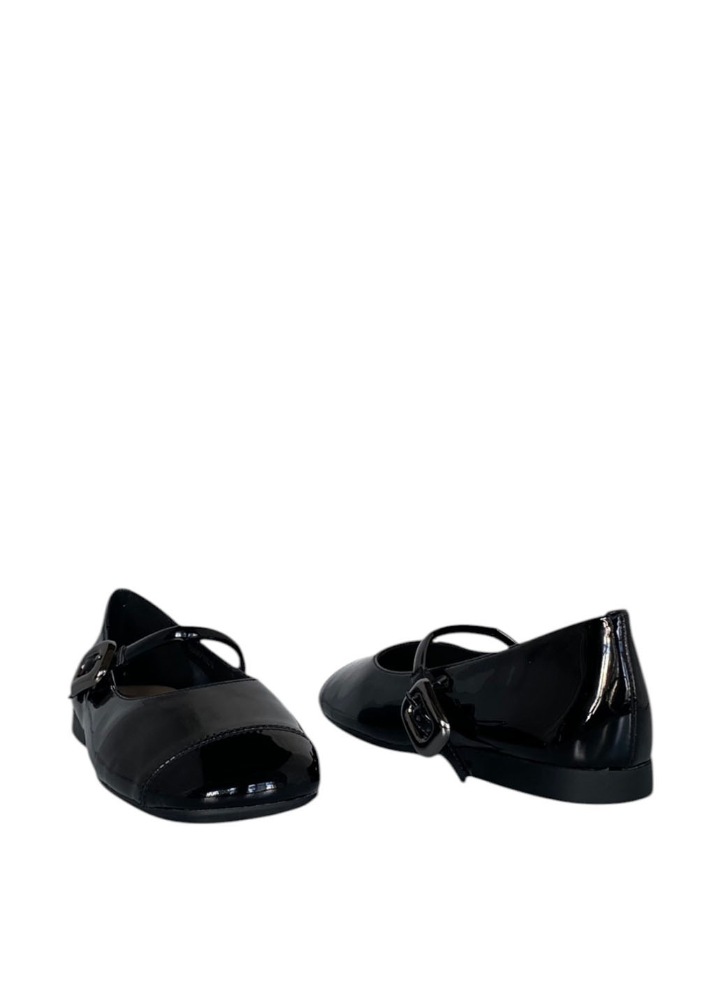 Женские балетки Melanda.M | чёрные однотонные без декора натуральная кожа (332312464)