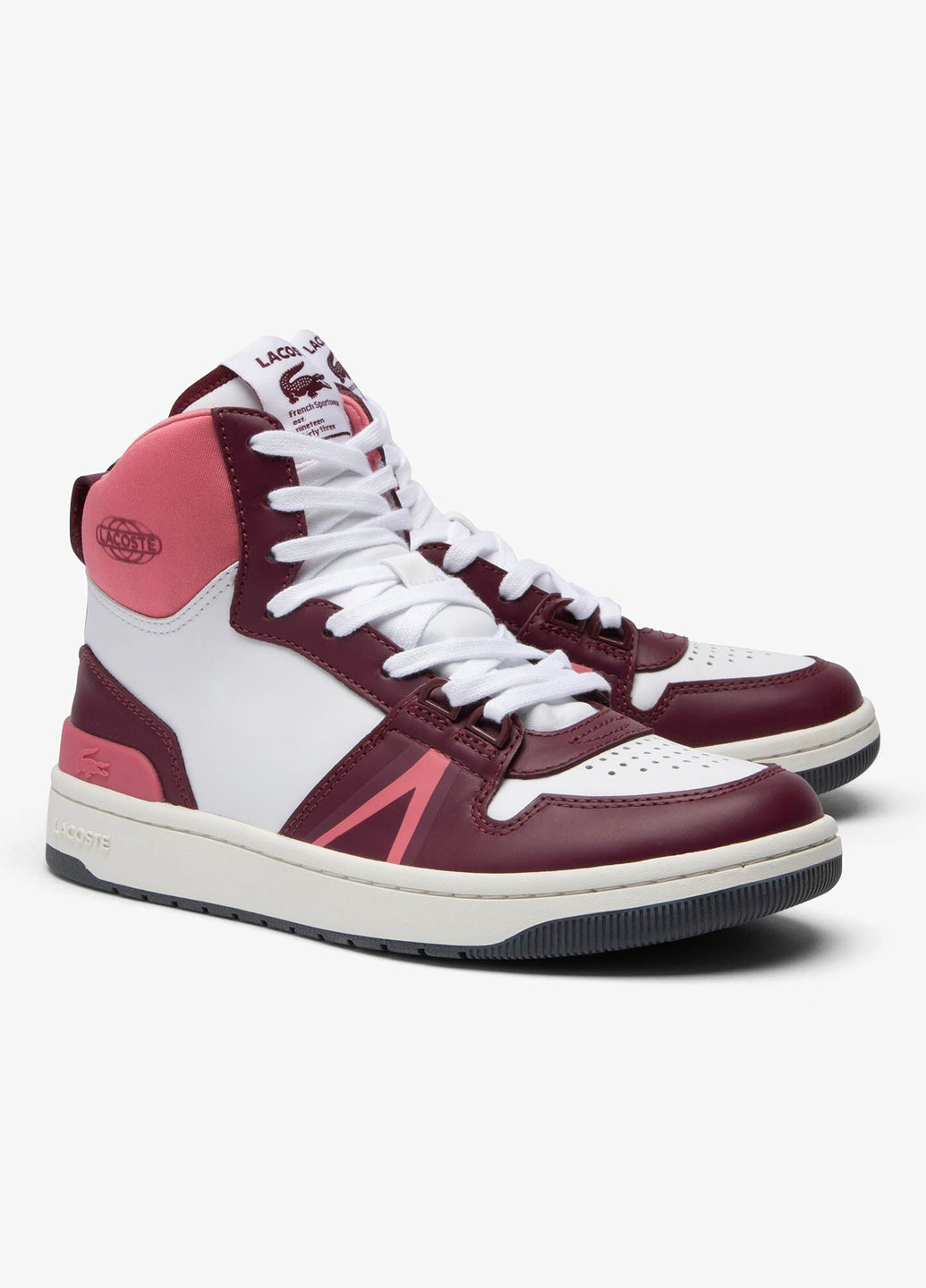Красные кеды Lacoste L001