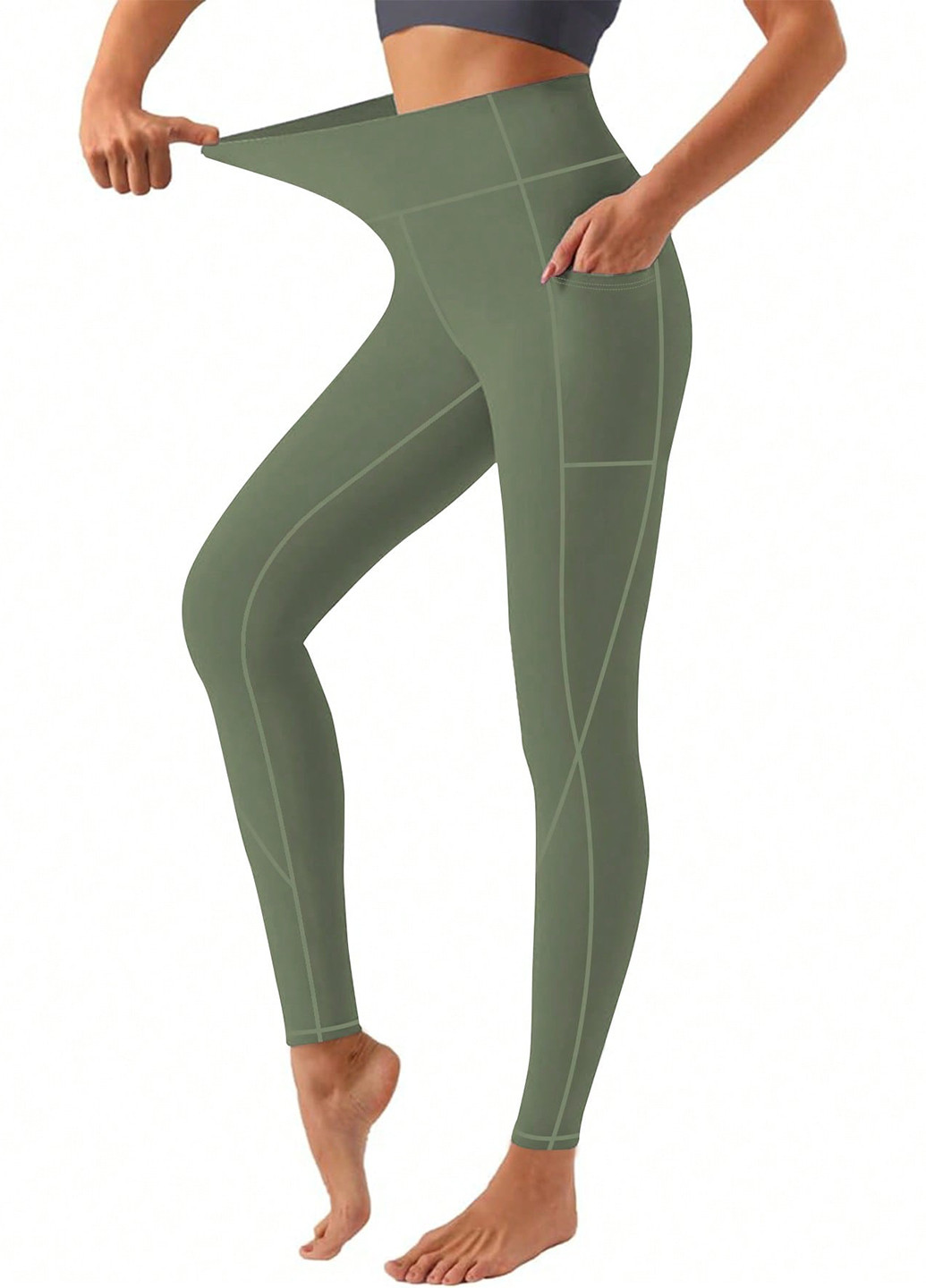 Комбинированные демисезонные леггинсы (4 шт.) SHEIN