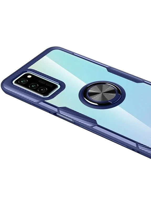 TPU + PC чохол CrystalRing for Magnet (opp) для Samsung Galaxy Note 20 Безбарвний / Синій (is_00000038248_2) Deen (238479031)