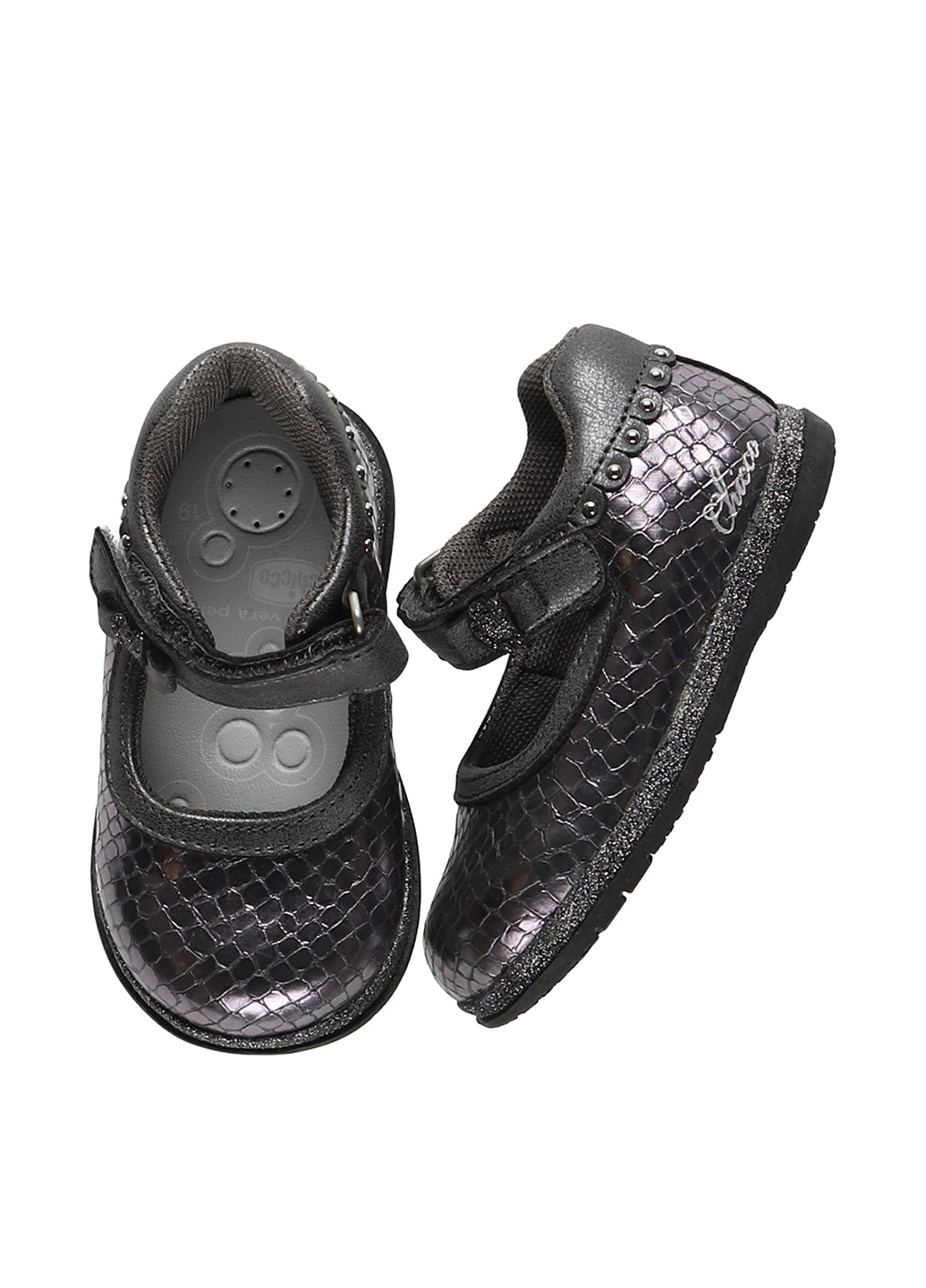 Темно-серые туфли без каблука Chicco