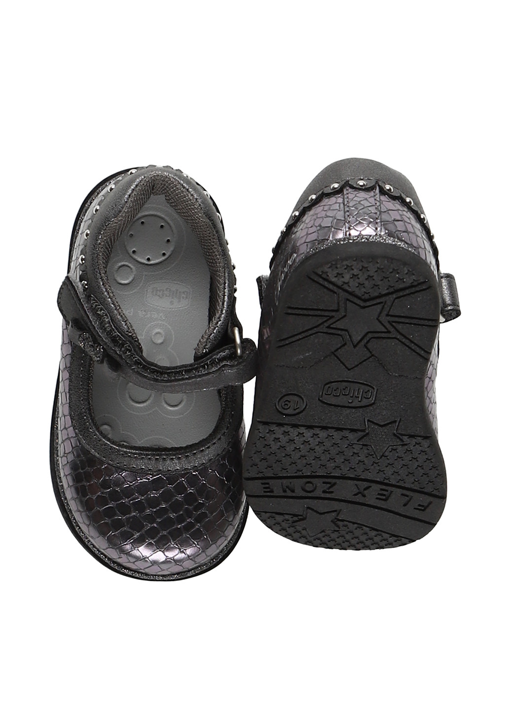 Темно-серые туфли без каблука Chicco