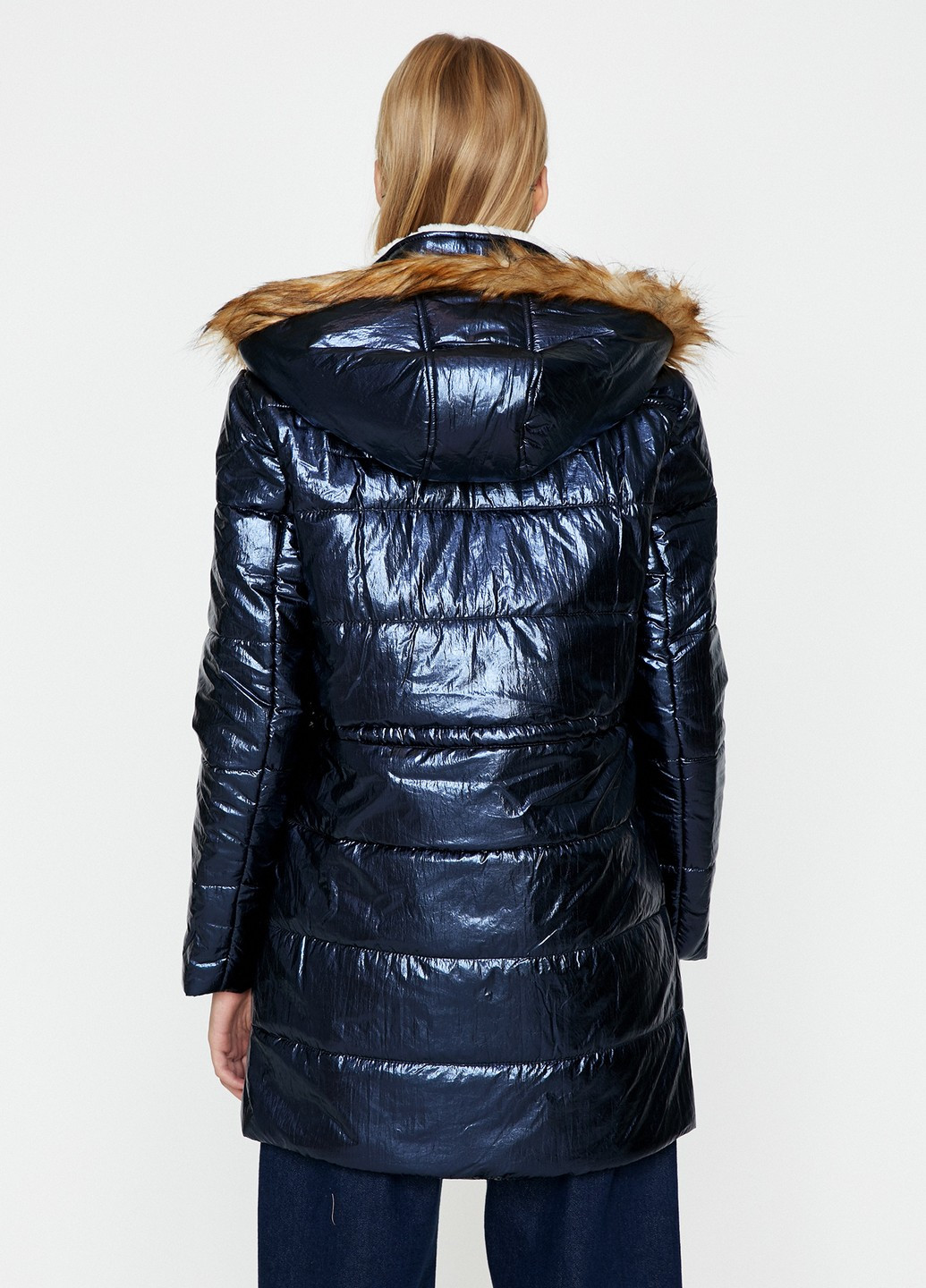 Темно-синяя зимняя куртка KOTON