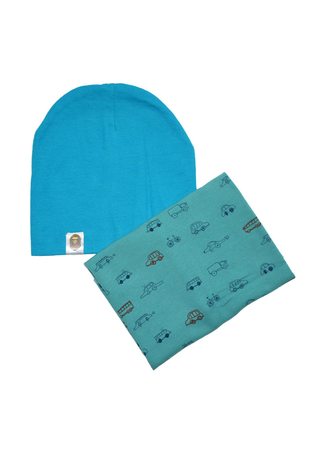 Голубой демисезонный комплект (шапка, шарф-снуд) Sweet Hats