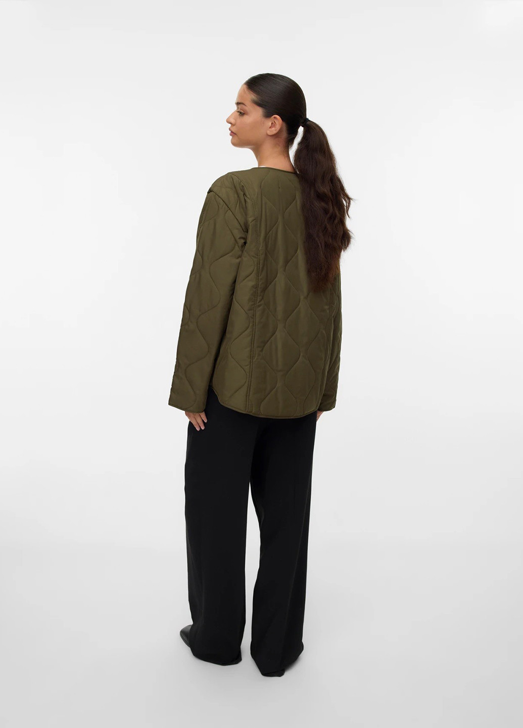 Оливковая (хаки) демисезонная куртка куртка-лайнер Vero Moda