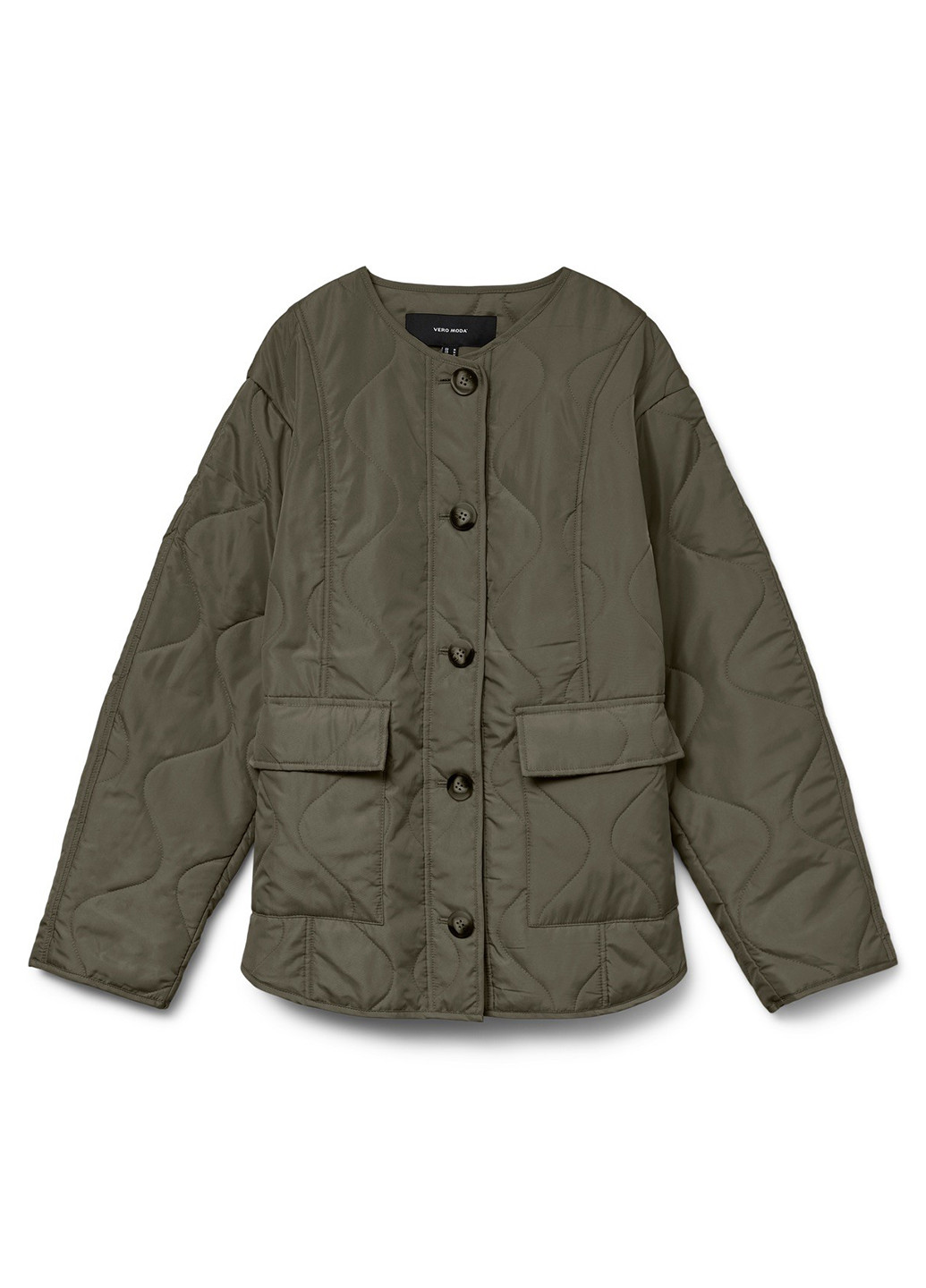 Оливковая (хаки) демисезонная куртка куртка-лайнер Vero Moda