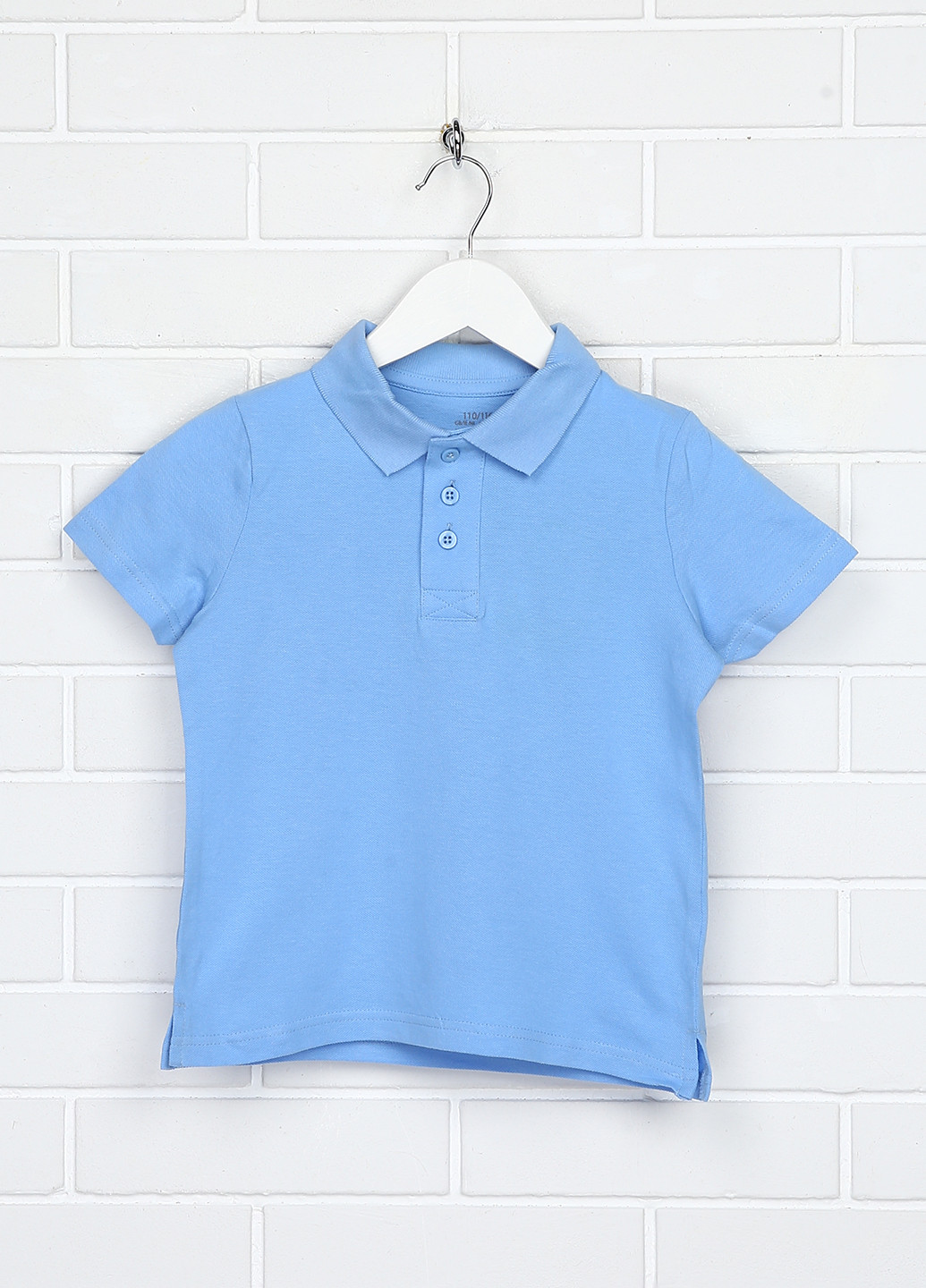Голубой детская футболка-поло для мальчика Smart Start однотонная