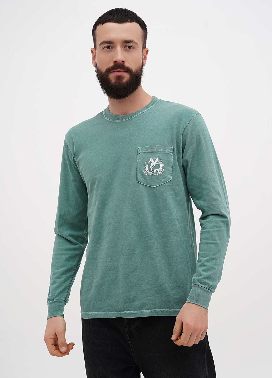 Лонгслів Comfort Colors малюнок зелений кежуали бавовна