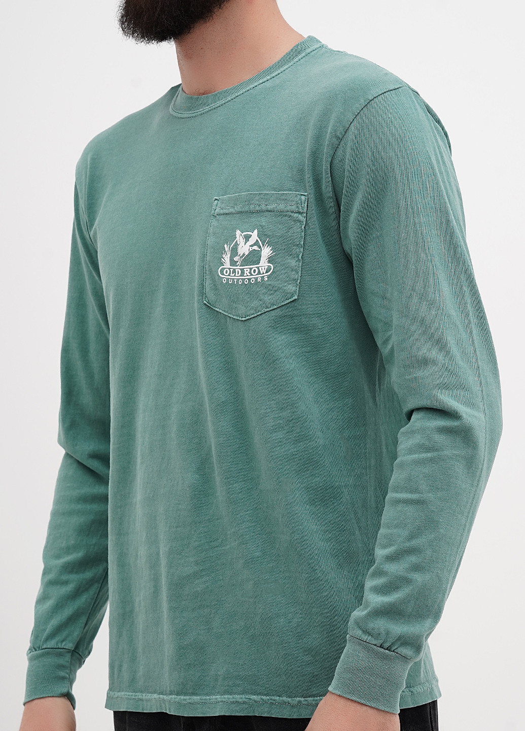 Лонгслів Comfort Colors малюнок зелений кежуали бавовна