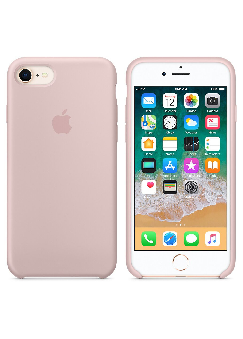 Чехол Silicone case for iPhone 7/8 pink sand Apple (220820910)