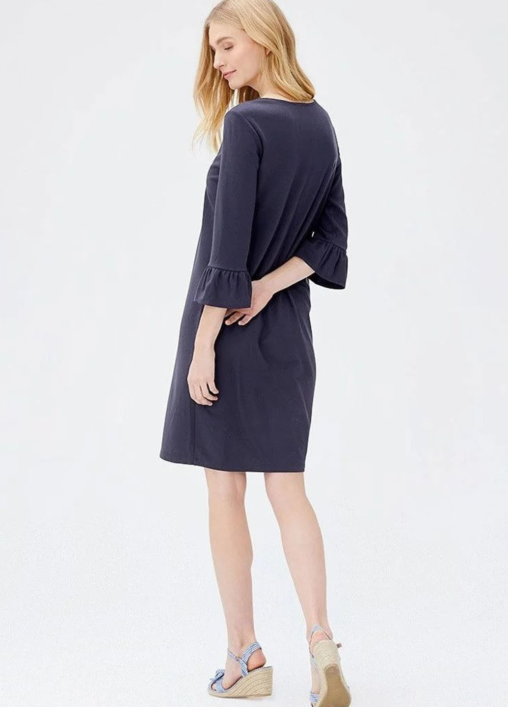 Темно-синее кэжуал платье а-силуэт Esmara однотонное