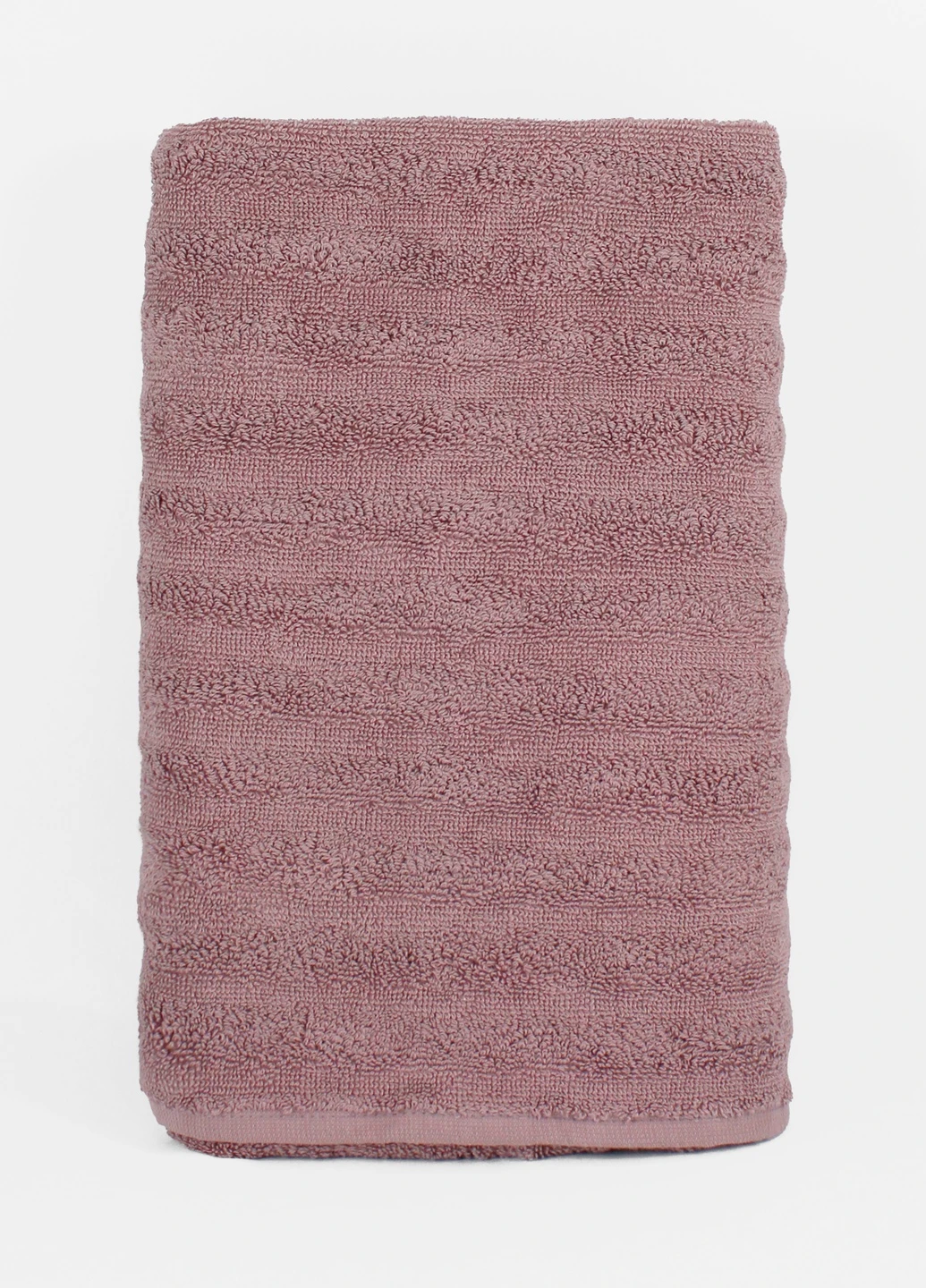 Рушник махровий Сity, жакардовий, попіл троянди, розмір 30x50 cm Bulgaria-Tex темно-рожевий