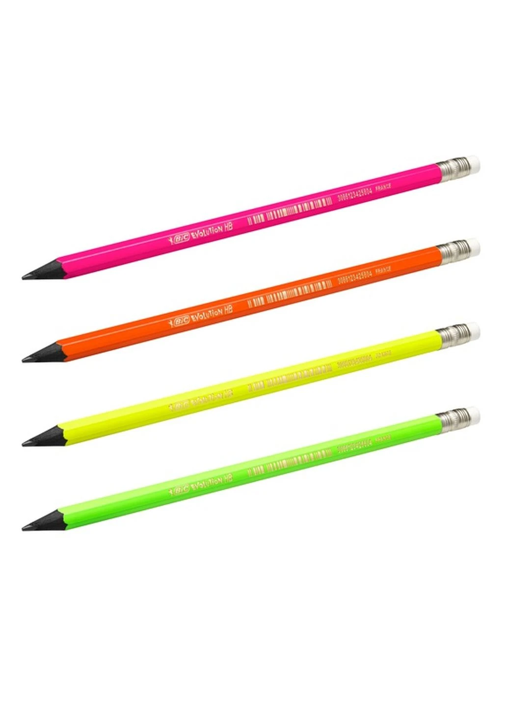 Олівець графітний з гумкою Fluo НВ, шт Bic (248407744)