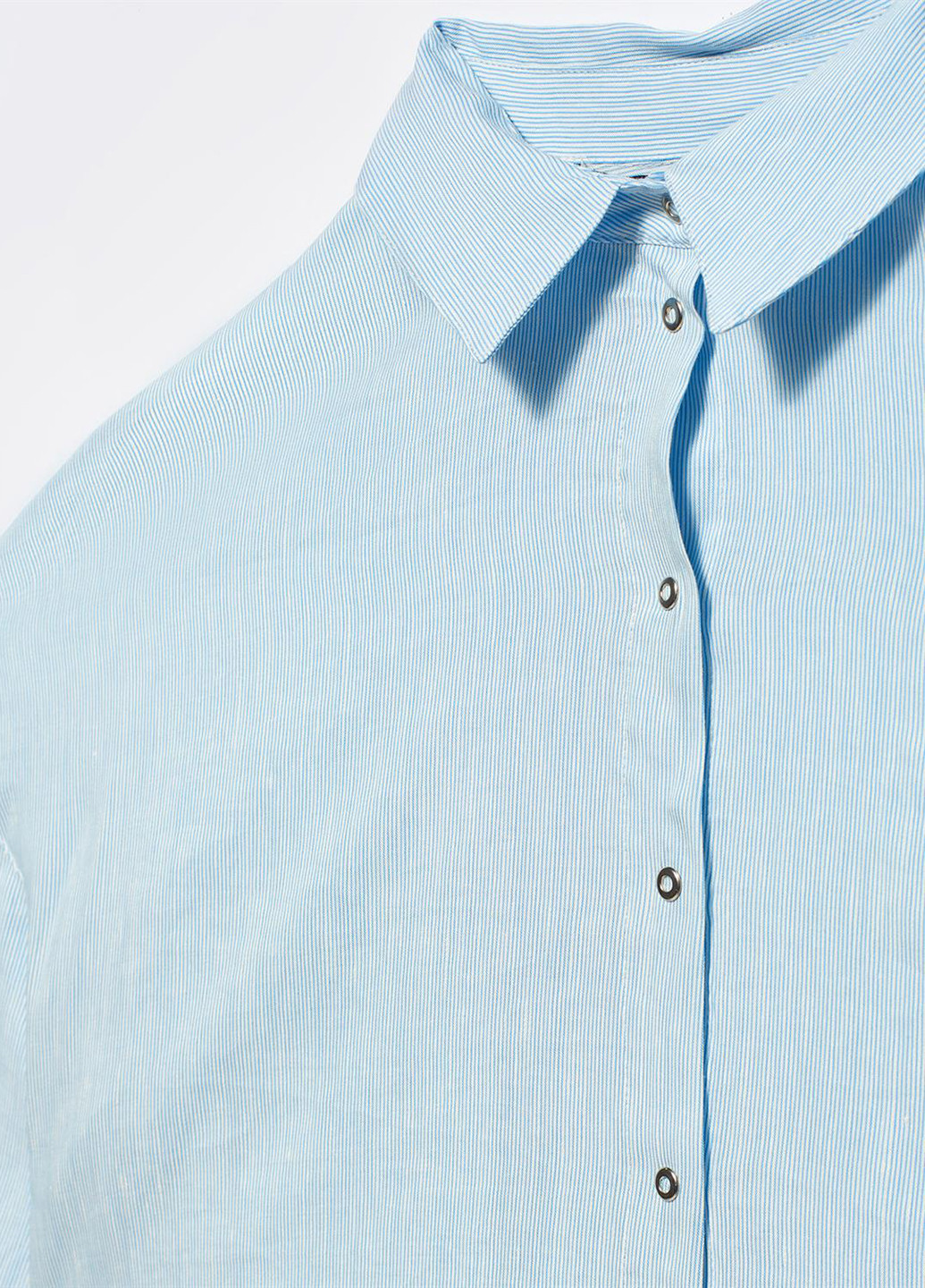 Голубой кэжуал рубашка однотонная Dilvin